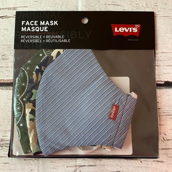 3 Pack Levi’s Washable Face Masks - Picture 1 of 6